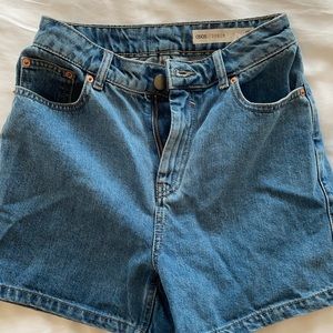 ASOS high wasted denim shorts